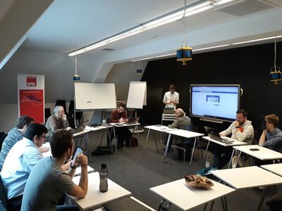 Das Social Media-Team bei der Arbeit